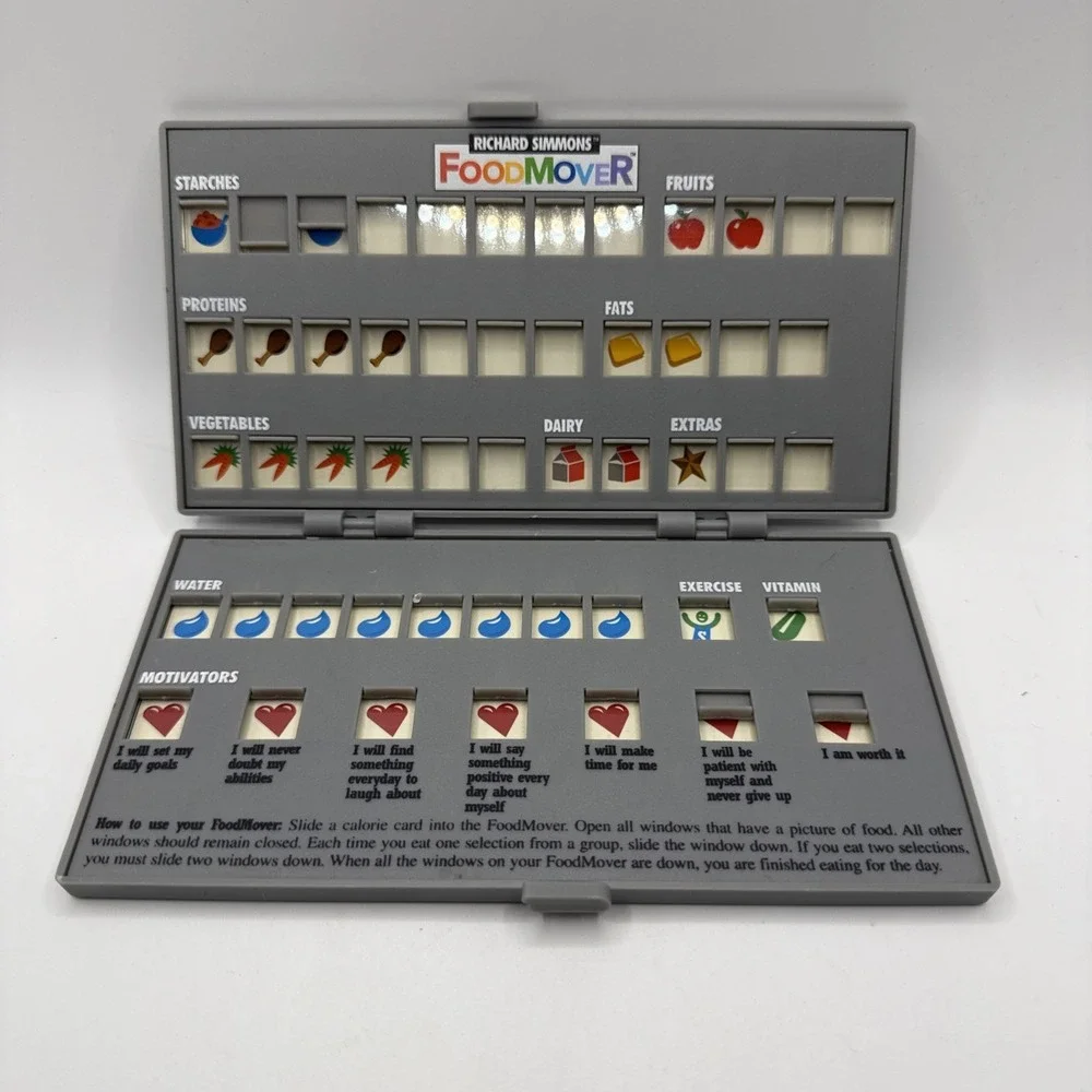 Vtg Richard Simmons Foodmover Calorie Counter Diet Program Meal Tracker 1998